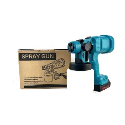 Cordless Brushless Electric Paint Spray Gun 300PSI 800ml Container Adjustable Spray Shape DIY Home Car Furniture Painting Tool