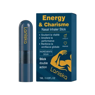 Portable 1ml Eco-Friendly Nose Care Refreshing Inhaler Stick Boost Energy Refreshing Portable Nasal Bar