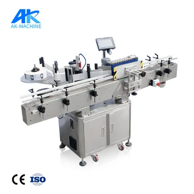 High Speed Inline Bottle Labeling Machine with Adjustable Conveyor for Packaging Production Lines