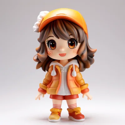Japanese Anime Girl PVC Figurine-Realistic Detailed Collectible for Bedroom Office Desk Decoration
