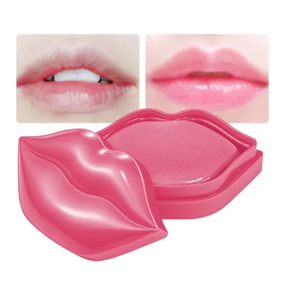 Custom Private Label Skin Care & Tools Sleeping Plump Collagen Mask Wholesale Pink Lip Care Moisturizing Vegan Sheet Lip Mask
