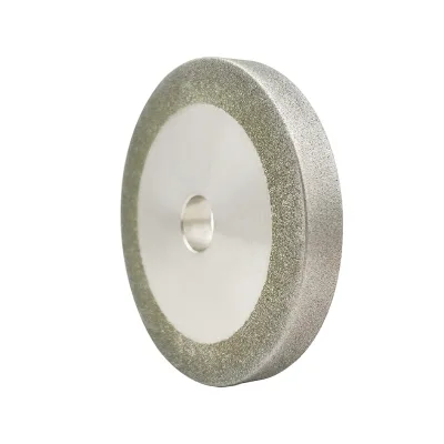 Industrial 4 Inch Flat Diamond Grinding Disc 220 Grit Carbide Sharpener 0.25inch Wide for Hard Metal & Lapidary Tools