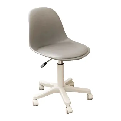 Modern Ergonomic High Back Barber Chair Leather Seat Metal Frame Adjustable Height Pulley Base Gliding PVC Legs Waterproof 360