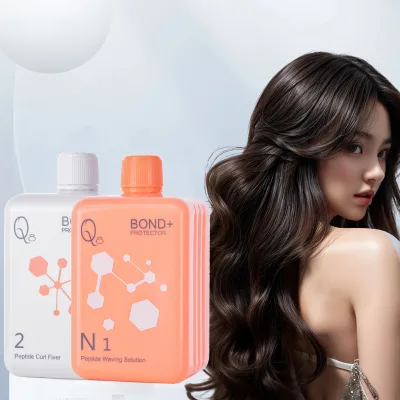 Q8 Bond+ Cysteamine Perm Lotion pH 9.0 Damage Care Collagen Curling Professional ISO 22716 Certified Damaged Hair Perm 400ml*2