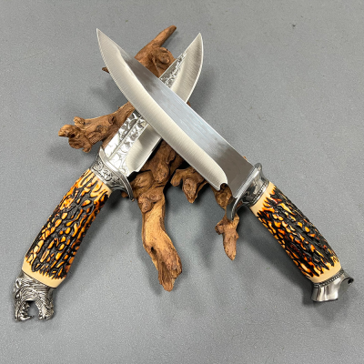 Splendid Treatment 420HC Best Hunting Tactical Knife with Sheath Fixed Blade Outdoor Knives Camping Fixed-blade Knife