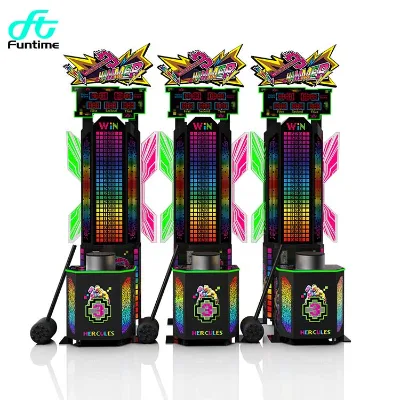 FunTime Hercules Hammer Coin Operated Strength Test Arcade Game Hammer Hit Ticket Redemption Machine