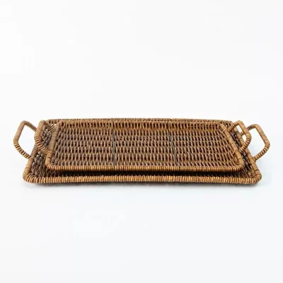 Woven Fruit Platter, Hotel Restaurant Pastry, Double Ear Tray, Bread Basket, Living Room Coffee Table, Candy Basket