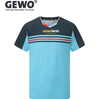 GEWO F20 Professional Ping Pong Clothing Short Sleeve Jersey Lightweight Quick-Dry Ice-Cool Breathable Sweat