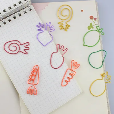 Creative Various Fruit and Vegetable Shaped Paper Clips Wholesale Carrot Paper Clips