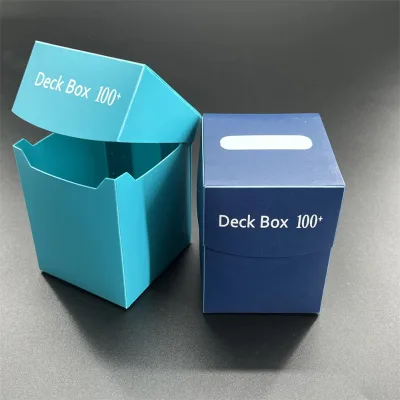 Custom Logo 100+ Game Cards Plastic Deck Box Flip-open Collectible Card TCG