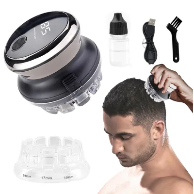 USB Rechargeable Rotating Round Shaver Gold Pro Beard Hair Trimmer Head Shaver razor Head for Shaver