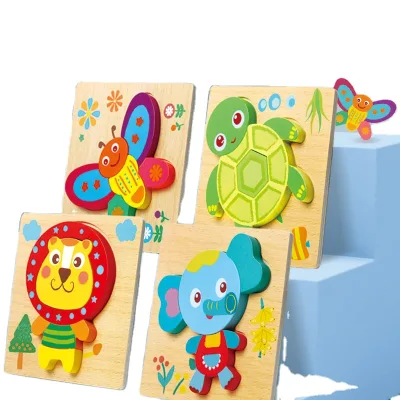 Wooden Assemble Puzzle Cognitive Puzzle 3D Puzzle