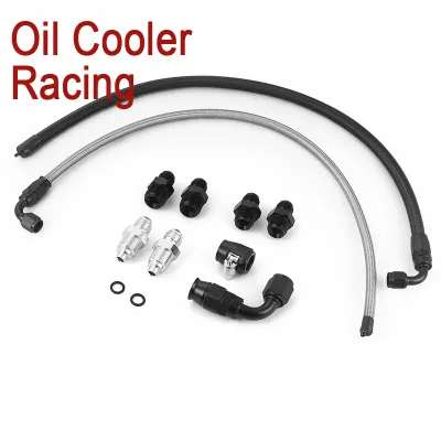 6AN 25Inch Power Steering Pump Hose Kit for Chevy C10 LS Swap Connects for GM Type 2