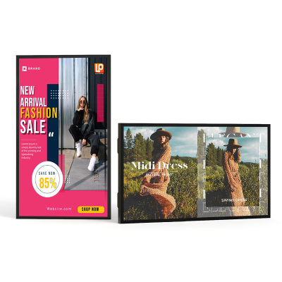 Digital Tv Screens Outdoor Advertising Tv Tempered Glass Waterproof and Anti-Fog Smart Outdoor Tv
