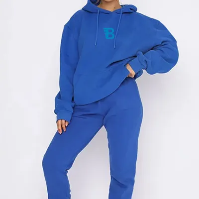 Custom 2 Piece Hoodies and Pants Jogger Set Matching Fall Women Two Pieces Hoodie Set