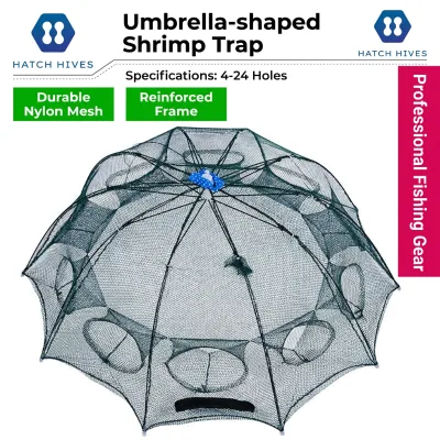 Bulk Wholesale Price Umbrella Style Nylon Mesh Crab Trap for Blue Crab Commercial Aquaculture Harvesting