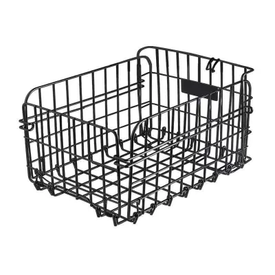 Mountain Bike Rear Seat Storage Basket Foldable Large Capacity Thickened Steel Wire Rear Rack Pannier Carrier