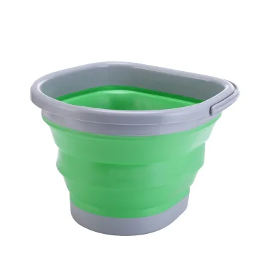 Hot Selling 10L Portable Plastic Water Bucket with Handle Durable Collapsible Folding Bucket