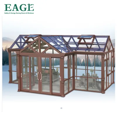 Freestanding Outdoor Gazebo Waterproof and Wind Tempered Sun Room Glass House