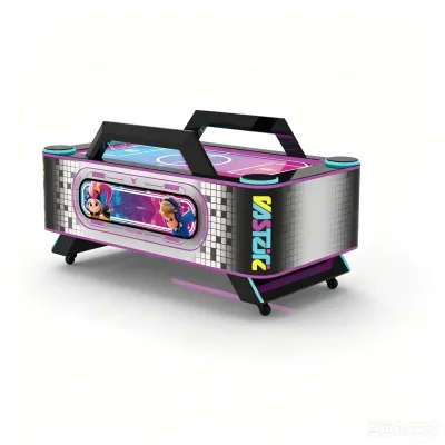 Indoor Children's 2 Player Metal Air Hockey Table with English Interface for Entertainment
