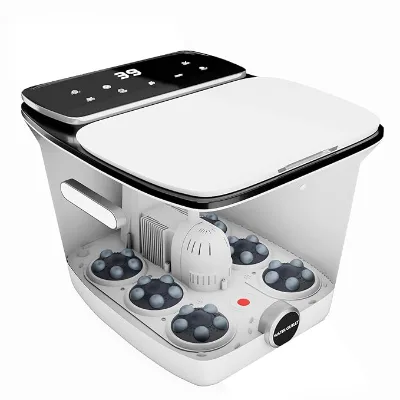 Enjoy Master Electric Plug-In Automatic Foot Spa Massager with Timing Control and 6 Shiatsu Massage Rollers