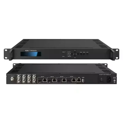 Professional IP to ISDB-T Modulator FN3306I with 6 ASI Input 16 Non-adjacent Carriers ARIB STD-B31 for Brazil South America