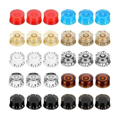 Lightweight Silent Knob for Guitar Mods/Replacement Multi Colors for SG and Other Electric Guitars for LP Guitar Plastic Knob