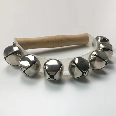 Hand-cranked Bell for Dance Wooden Handle Music Instrument for Music Instrument Hand-cranked Bell