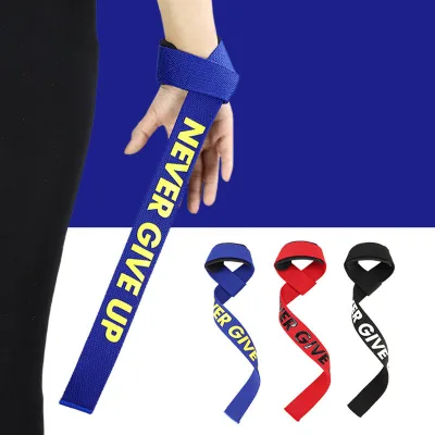 SHIWEI-1008#Hard Pull Wrist Lifting Straps Grips Band-Deadlift Straps Weightlifting Wrist Straps
