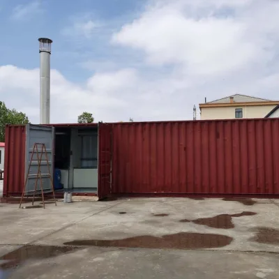 Mobile Vehicle Containized Crematorium Machine Burn Human Virus Body Heavy Duty Cremator CE 380V/220V