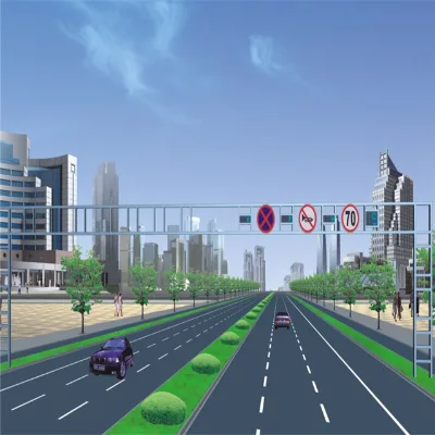 Tapered Octagonal Cctv Galvanized Steel Tubular Street Pole Traffic Signal Pole