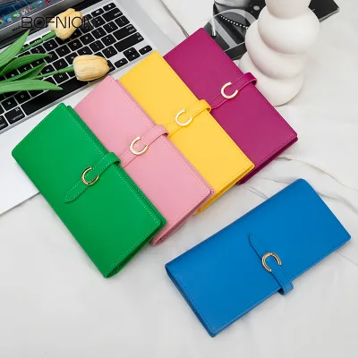 High Quality Women's Genuine Leather Wallet with Soft Design Large Capacity and Long Card Holder