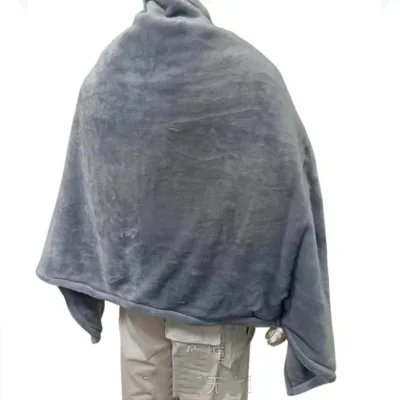 Far Infrared Heated Blankets 150cm X 80cm Wearable Outdoor Heating Blanket Wrapped on Shoulder