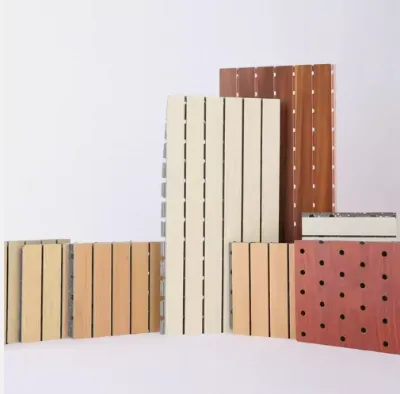 Acoustic Board Solid Wood Fireproof Soundproofing Mdf Perforated Board Wooden Acoustic Panel