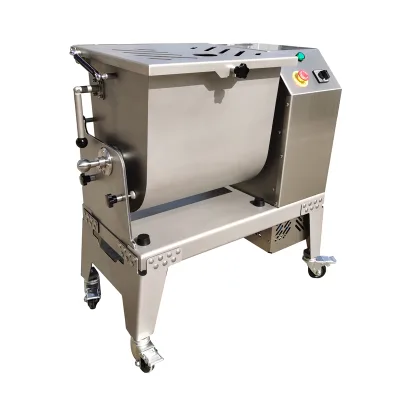50L/35KG Large Commercial Full Stainless Steel Industrial Meat Processing Equipment Meat Chopper Mixer Pet Feed Stuffing Machine
