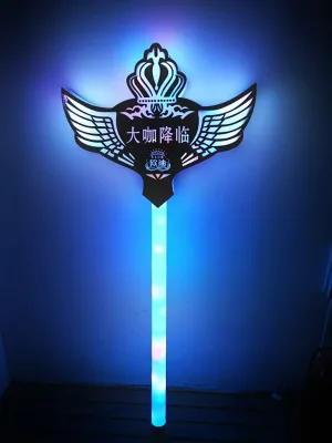 Richshining Customizable Long Handle LED Light up Sign Glowing Bottle Service Handheld Board for Nightclub Bar Party