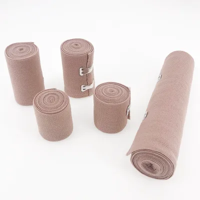 Hospital Medical Cohesive Elastic Bandage Natural Adhesive Elastic 20cm Cotton Crepe Bandage