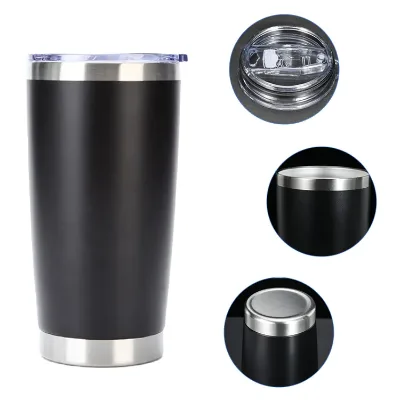 Insulated Coffee Travel Camping Drinking Mugs with Spill-proof Lid Travel Gift Coffee Mugs with Lids and Straws