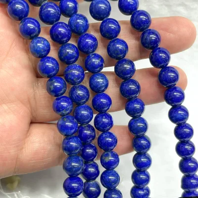 Lapiz Lazuli Beads   8 10 12 MM Pick Size Round Loose Beads AAAAA Natural Real Lapis Lazuli Stone Beads for Jewelry Making