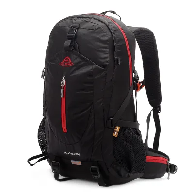 Water Proof Hiking Mountain Backpack, Back Pack Day Hiking Hot Sale 2020 Black Unisex Outdoor Sports Backpack Nylon Letter Aione