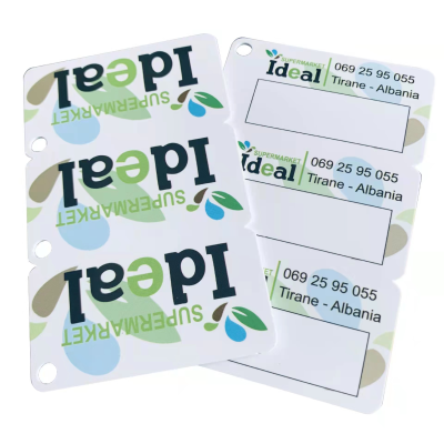 Custom High Quality Plastic PVC Barcode Key Tag Create Owen Keychains Business Card Free