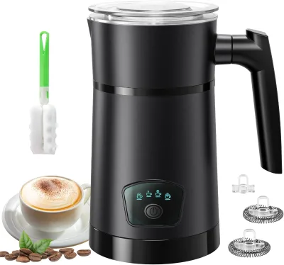 Electric Milk FrotherSteamer Cold/Hot Latte Cappuccino Fully Automatic Milk Warmer Frothing Foamer