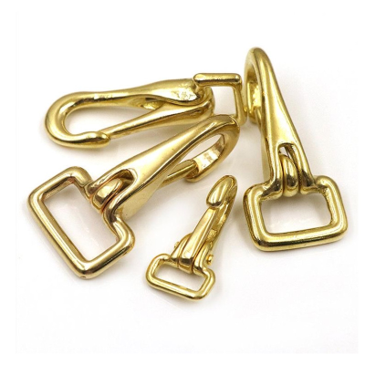 Solid Brass Belt Hook Sling Hanger Hook Snap-on Brass Hook
