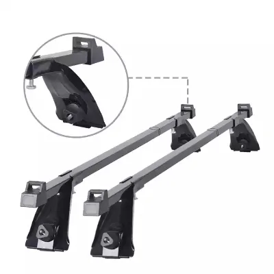 High Quality Steel SUV Luggage Rack Car Roof Carrier Cross Bar Black Removable DIY for X-Trail 2014+