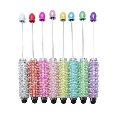 Best Selling DIY Multi-functional Bead Pen Handicraft Pearl Stylus Ballpoint Pen