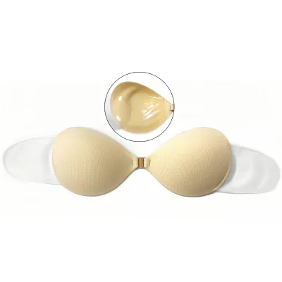AA to D One Piece Silicone Adhesive Bra Breast Lift Invisible Bra Adhesive Bra Manufacturer