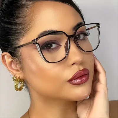 New Large Frame Progressive Anti Blue Light Reading Glasses Design Plastic Unisex Reading Glasses