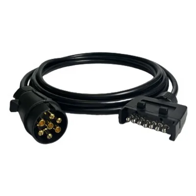 Autokins TC232 Trailer Parts 12V / 7 Pin Euro to Aus Trailer Harness Assembly With PVC Jacket