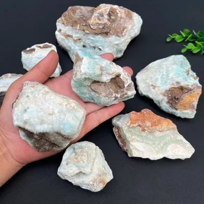 Wholesale Healing Crystal Raw Energy Stone Hemimorphite Rough Stones