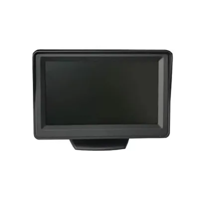 BRvision Unique Design 4.3'' TFT Monitor for Vehicle Safety Reversing Aid with 1 Camera Input 4P Connector 12-36V for Truck